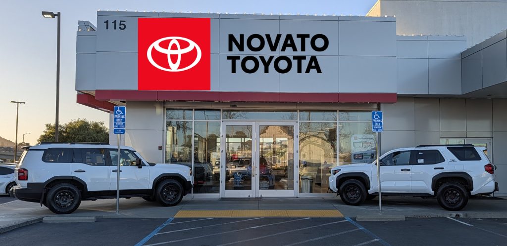 Genuine Toyota Land Cruiser and 4Runner equipped with TRD off-road wheels.