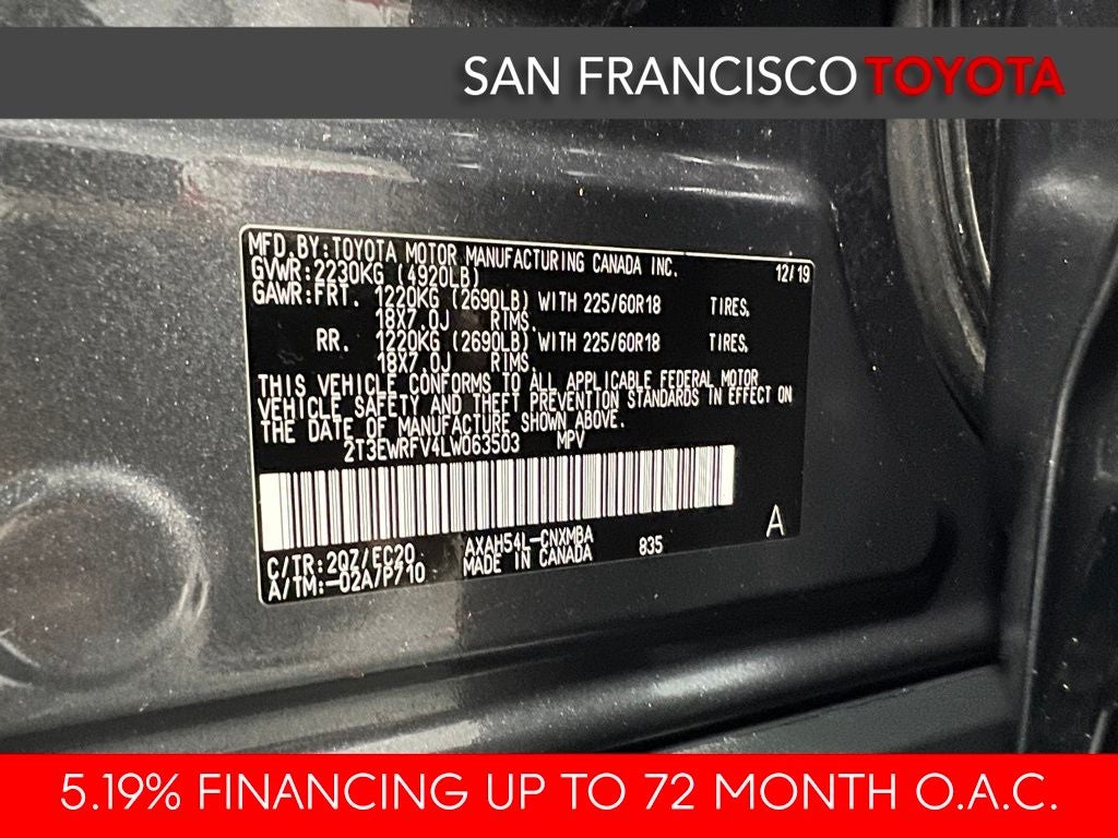 2020 Toyota RAV4 Hybrid XSE