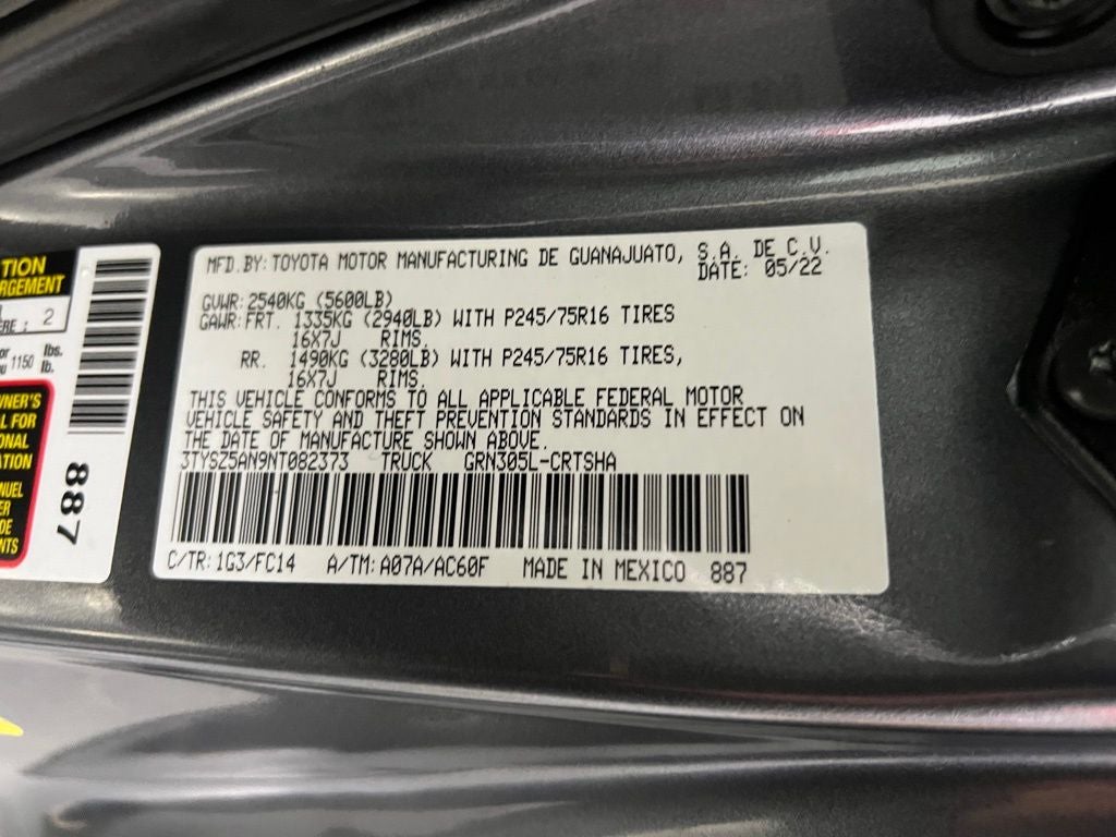 2022 Toyota Tacoma SR5 V6