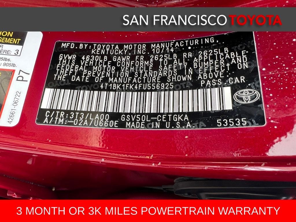 2015 Toyota Camry XLE
