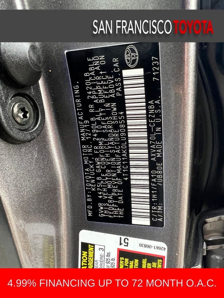 2020 Toyota Camry LE