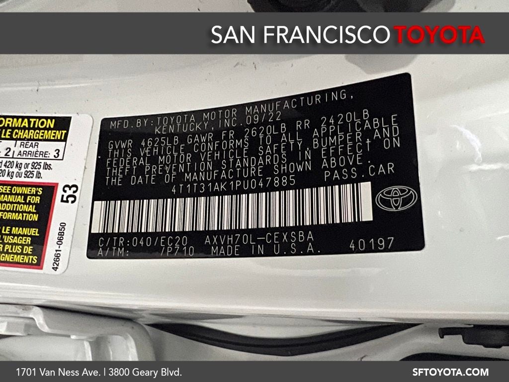 2023 Toyota Camry Hybrid SE