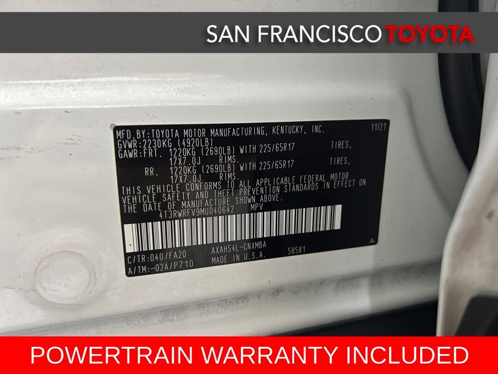 2021 Toyota RAV4 Hybrid XLE