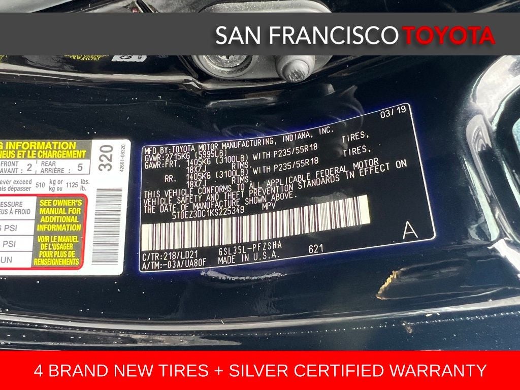 2019 Toyota Sienna SE 7 Passenger