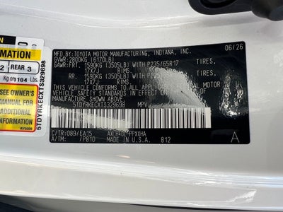 2026 Toyota Sienna XLE BRAUN MOBILITY