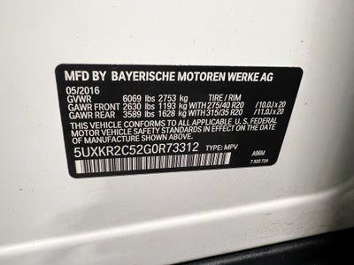 2016 BMW X5 sDrive35i