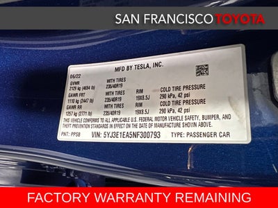2022 Tesla Model 3 RWD