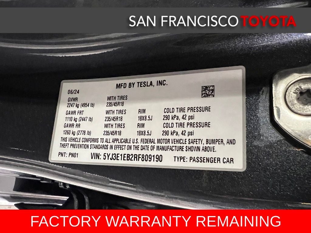 2024 Tesla Model 3 Long Range