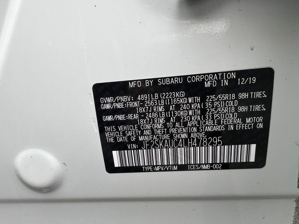 2020 Subaru Forester Limited