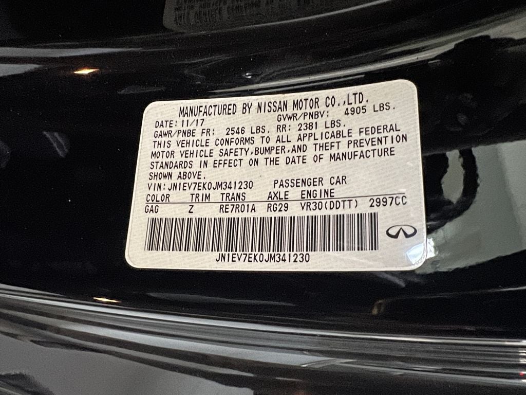 2018 INFINITI Q60 3.0t LUXE