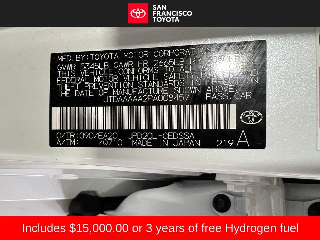 2023 Toyota Mirai XLE