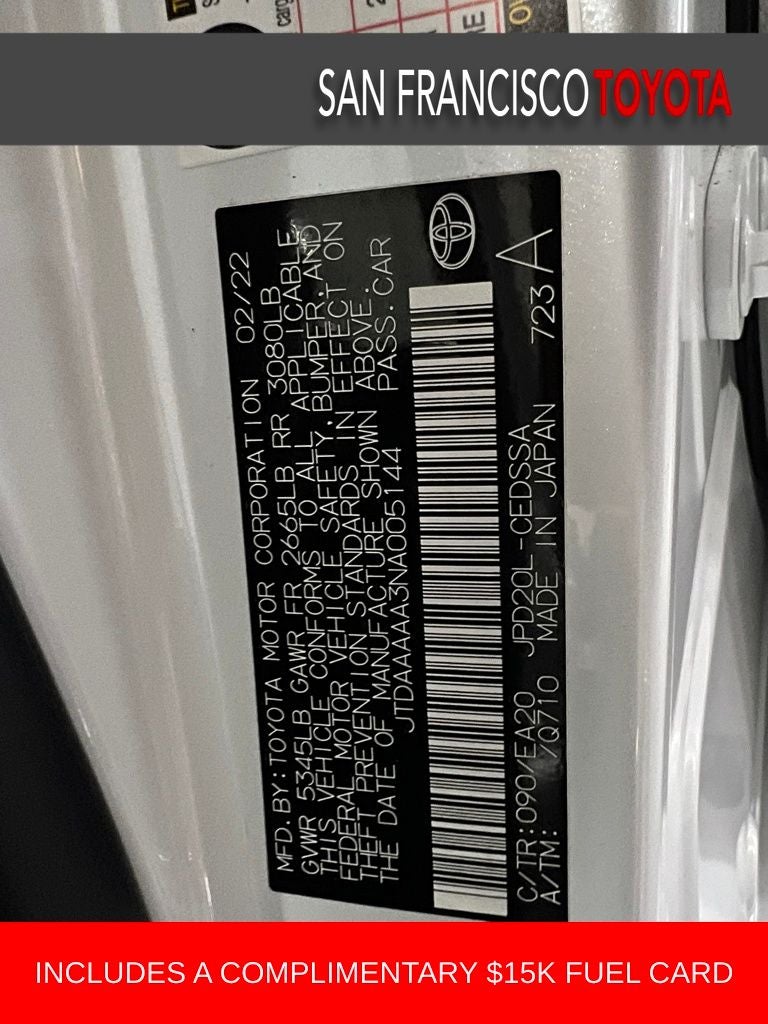 2022 Toyota Mirai XLE