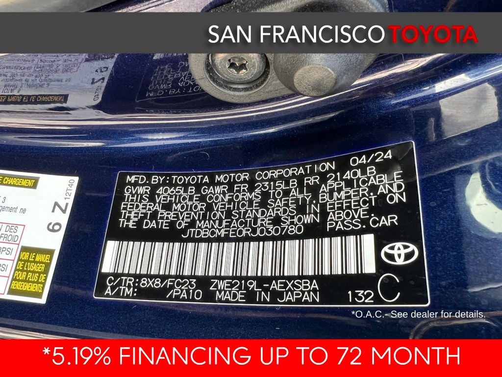 2024 Toyota Corolla Hybrid SE