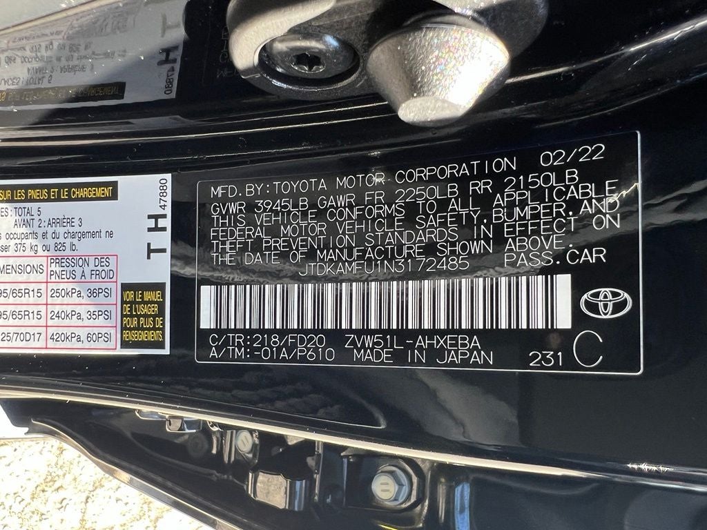 2022 Toyota Prius LE