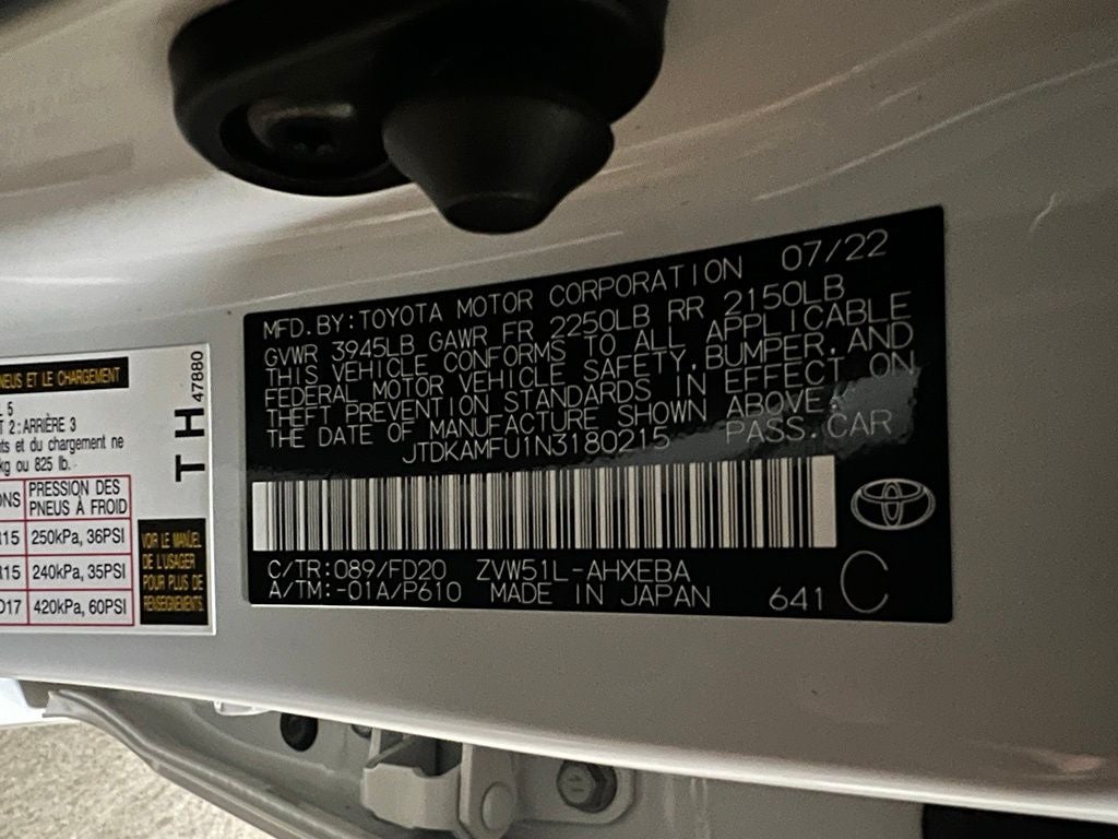 2022 Toyota Prius LE