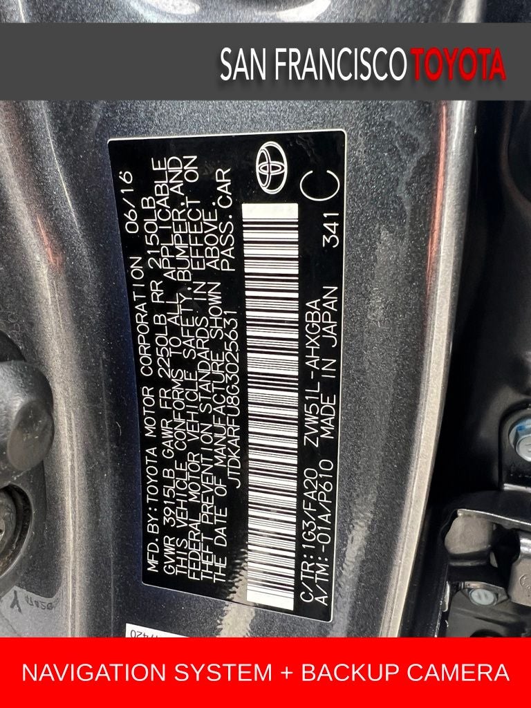 2016 Toyota Prius Three