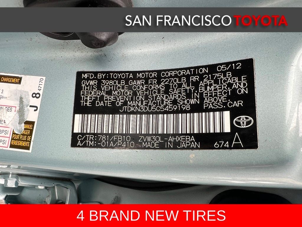2012 Toyota Prius Three