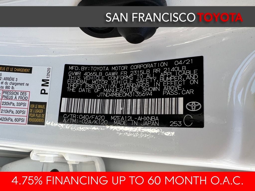 2021 Toyota Corolla Hatchback SE Nightshade Edition