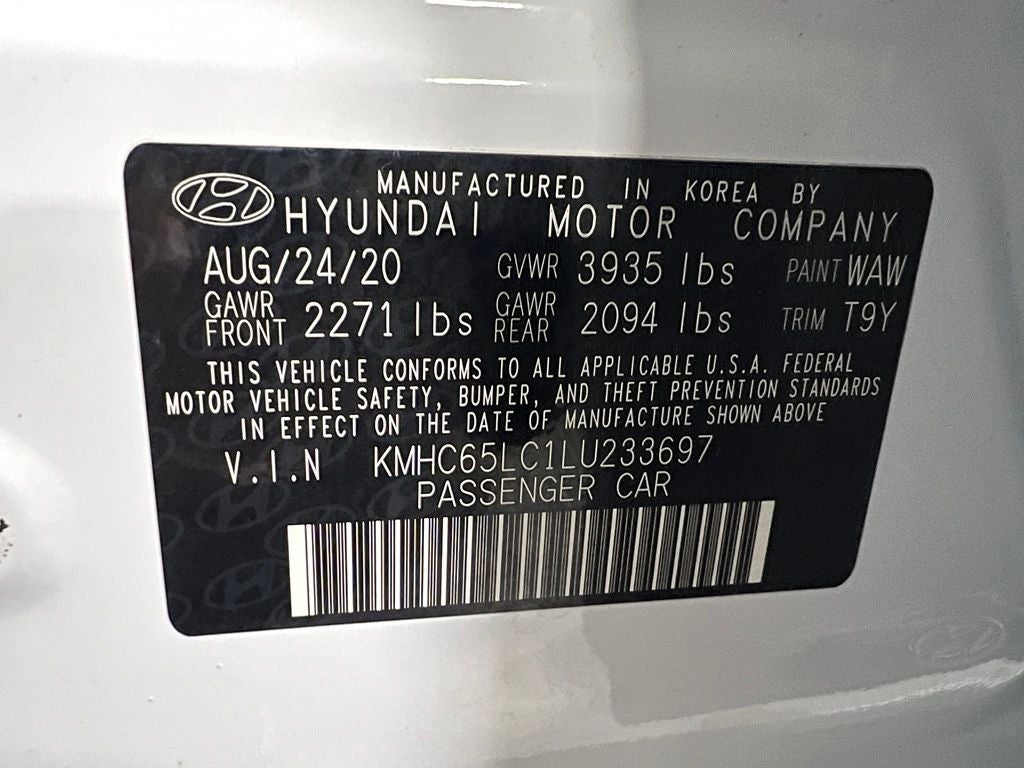 2020 Hyundai Ioniq Hybrid Blue