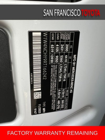 2024 Mercedes-Benz Sprinter 2500 Cargo 170 WB High Roof