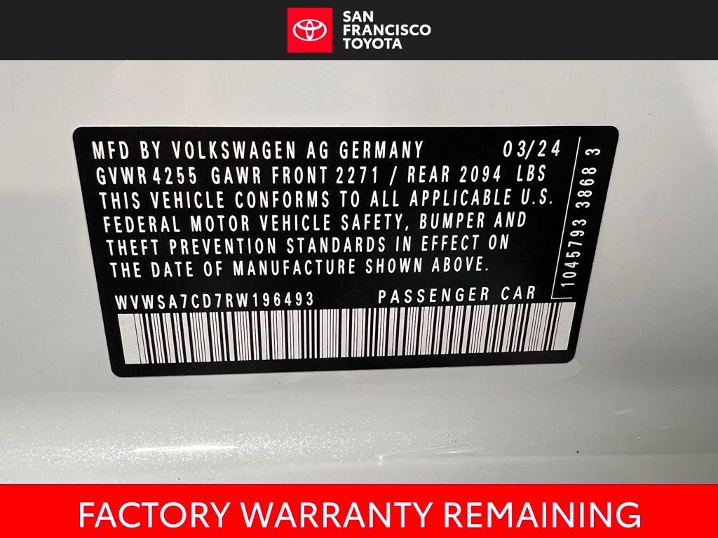 2024 Volkswagen Golf GTI SE
