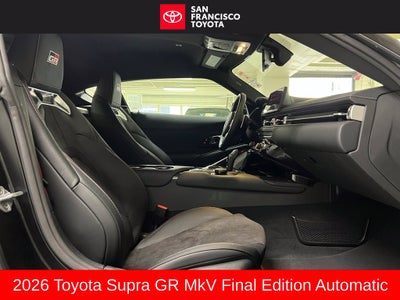 2026 Toyota GR Supra MkV Final Edition