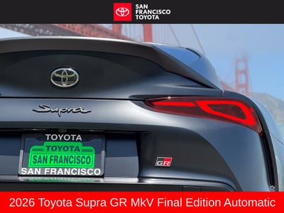 2026 Toyota GR Supra MkV Final Edition