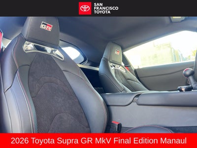 2026 Toyota GR Supra MkV Final Edition