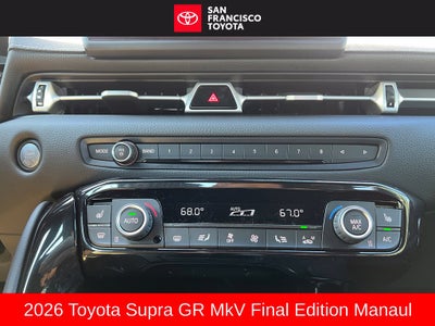 2026 Toyota GR Supra MkV Final Edition