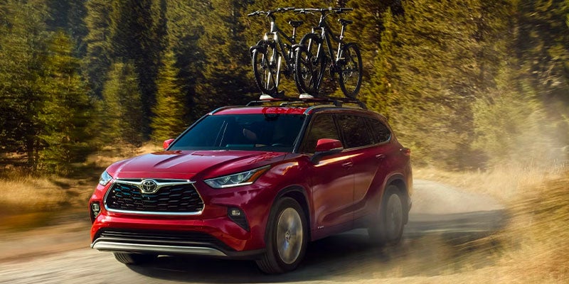 Red Toyota Highlander