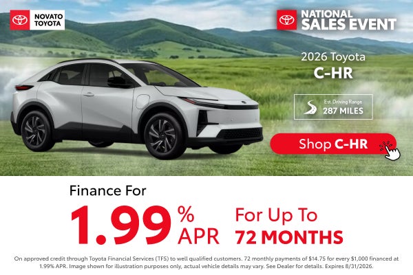 1.99% APR on 72 months