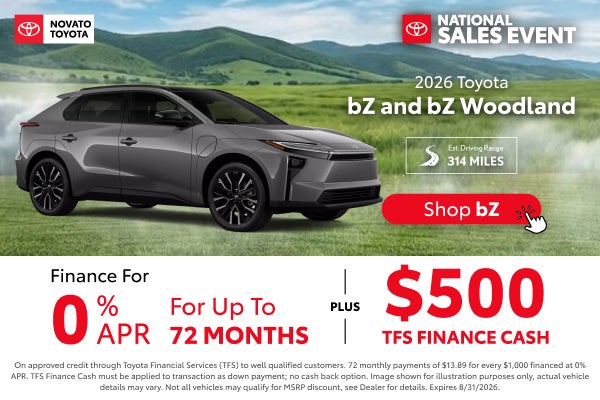 0% APR bZ + bZ Woodland