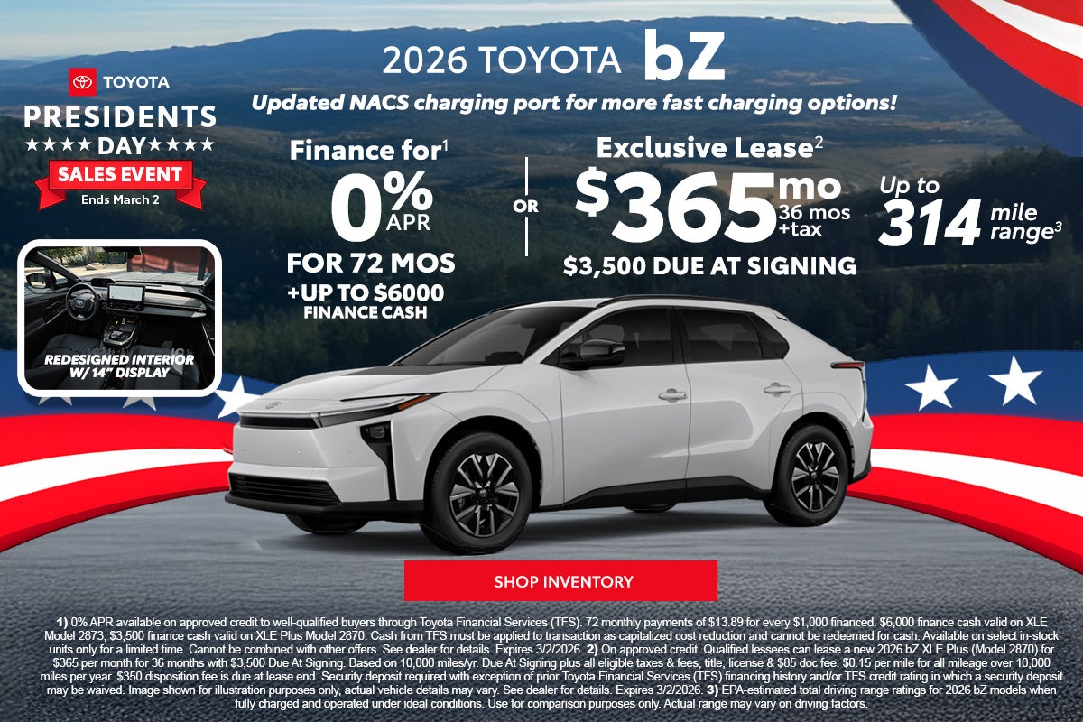 2026 Toyota bZ XLE 