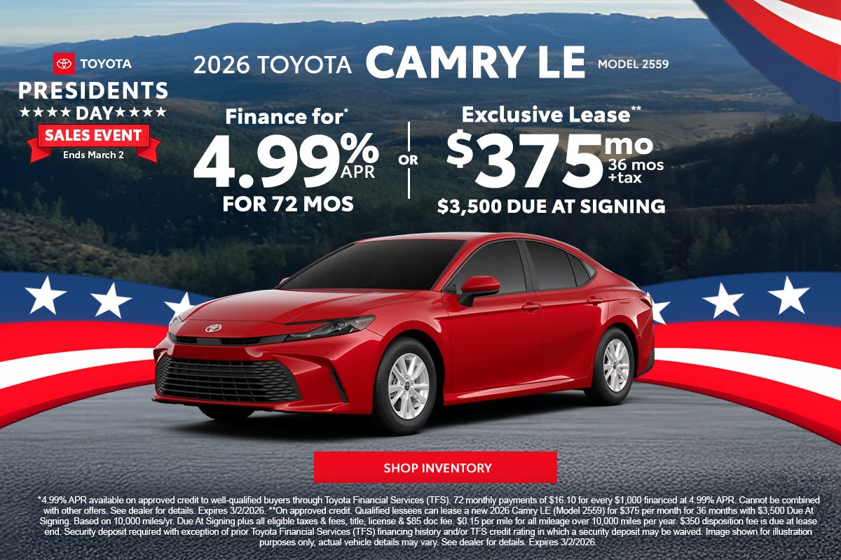  2026 Toyota Camry LE 2026 Toyota Camry LE 2026 Toyota Camry