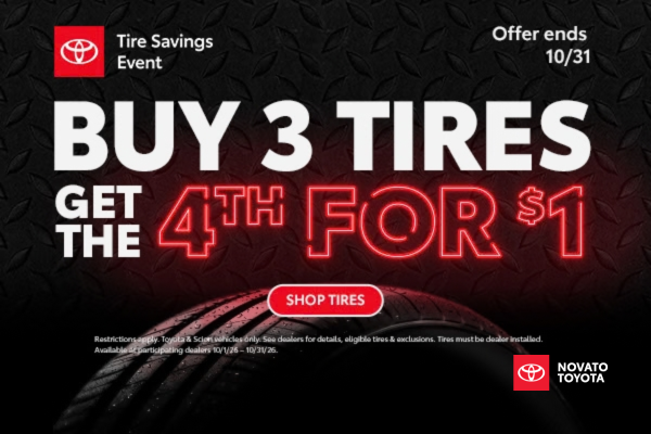 Buy 3 tires get 1 for $1