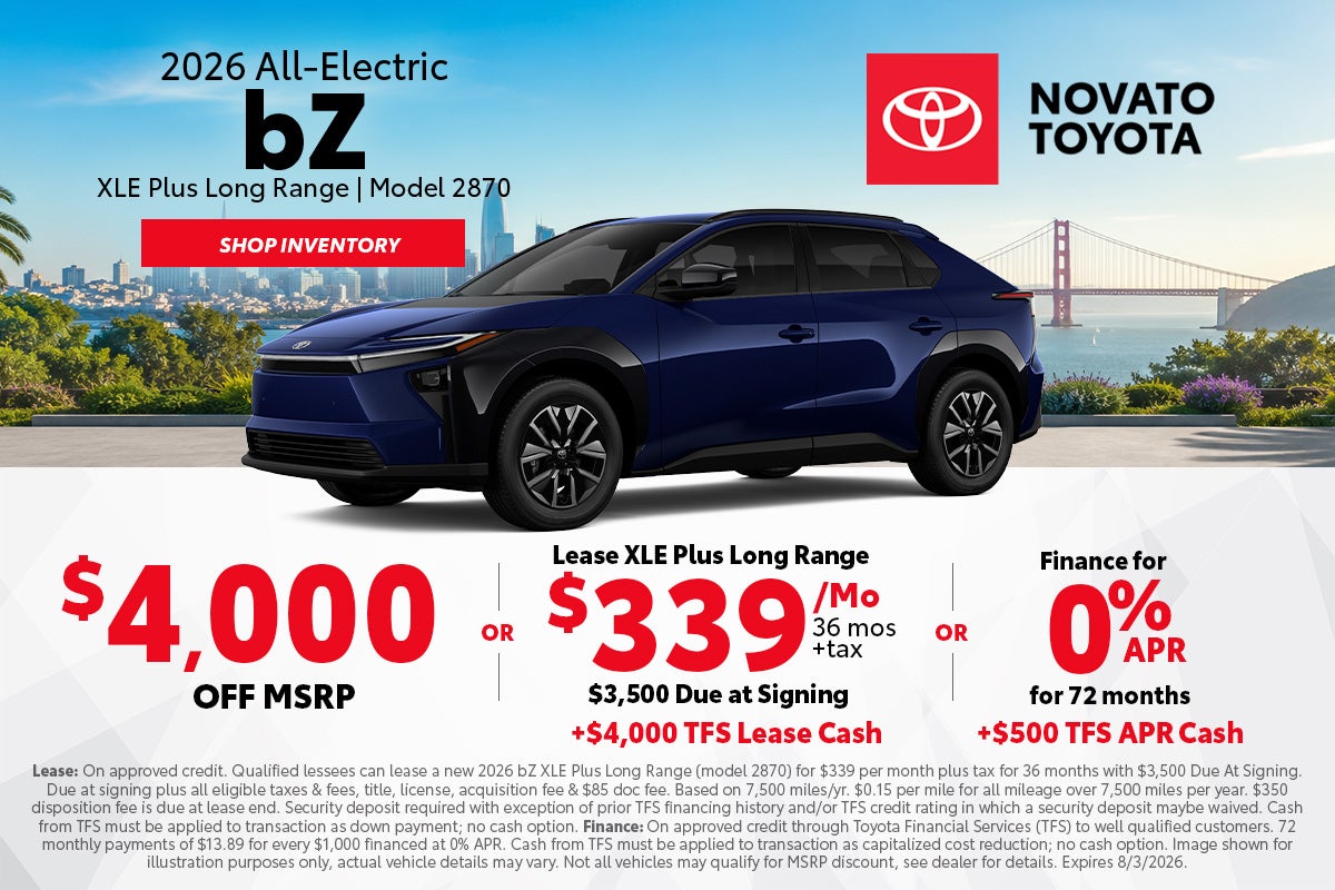 2026 Toyota All electric bZ