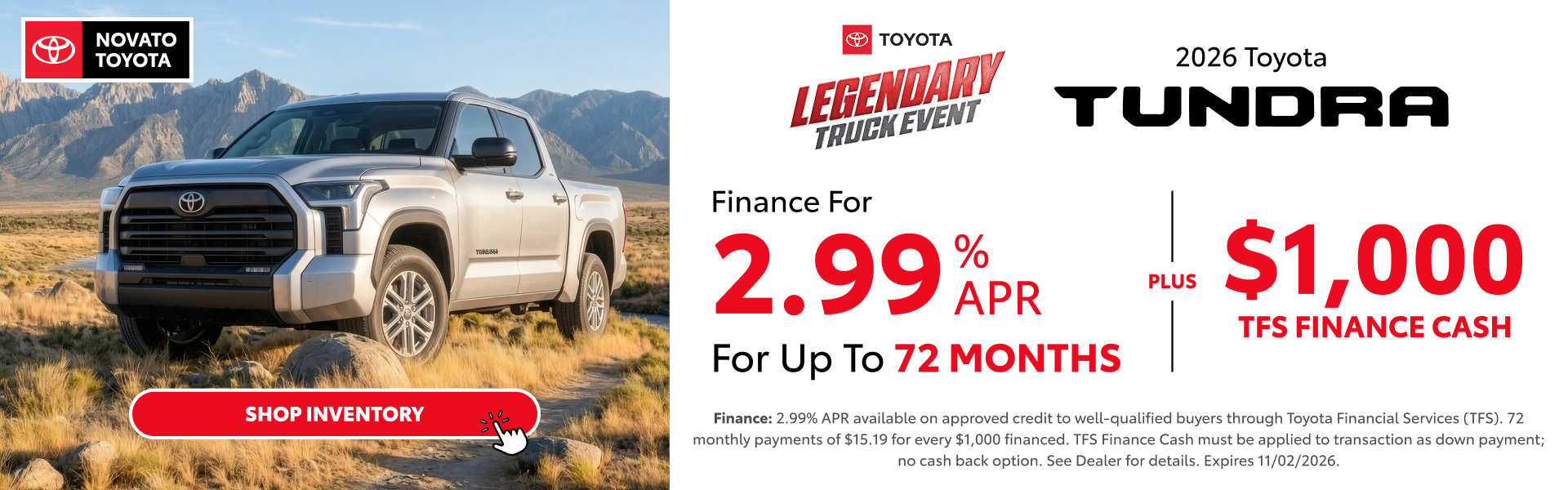 2026 Tundra Offer